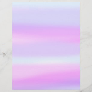 Light Blue Purple Magenta Watercolor Wash Letterhead