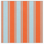 [ Thumbnail: Light Blue & Red Colored Pattern of Stripes Fabric ]