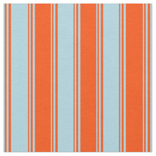 Light Blue & Red Colored Pattern of Stripes Fabric