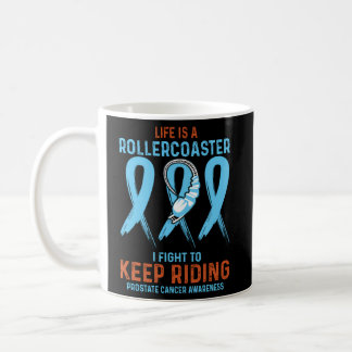 Light Blue Ribbon Fighter Prostate Cancer Awarenes Coffee Mug