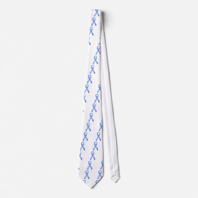 Light Blue Ribbon Neck Tie (Front)