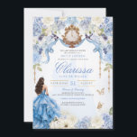 Light Blue Royal Princess Sweet Sixteen Birthday Invitation<br><div class="desc">*~*~*~* A fairy-tale dream come true. Your special day deserves a very special invitation design. I put a so much time and care into designing this invitation and I am IN LOVE with it. I hope you are too! This Cinderella invitation features so many little luxury touches perfect for your...</div>