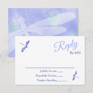 Light Blue RSVP Enclosure Cards