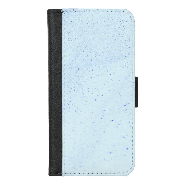 Light Blue Sand iPhone Wallet Case (Front)