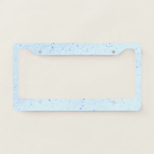 Light Blue Sand License Plate Frame