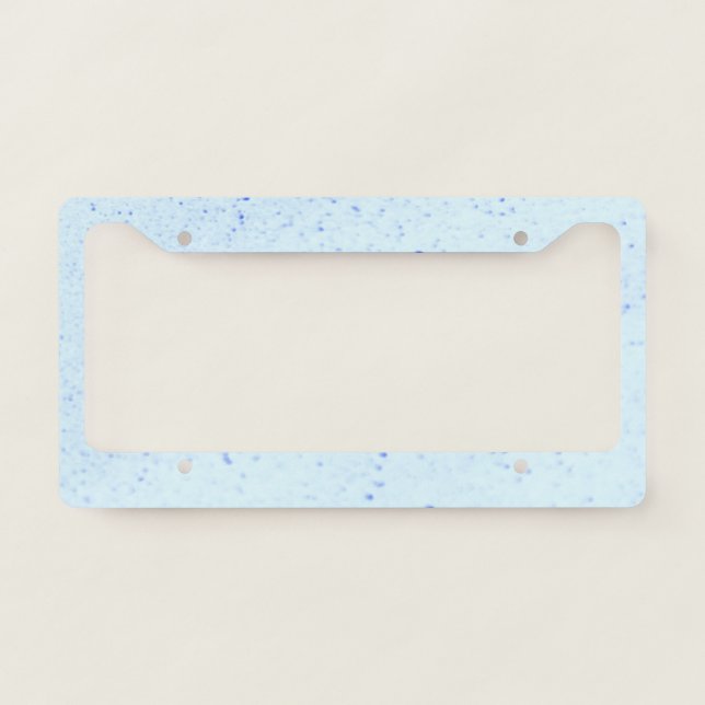 Light Blue Sand License Plate Frame (Front)
