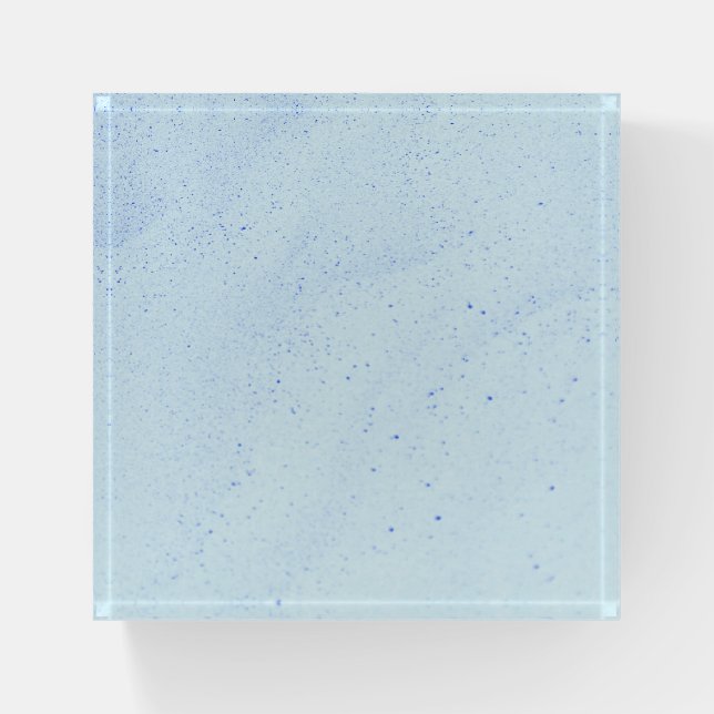 Light Blue Sand Paperweight (Front)