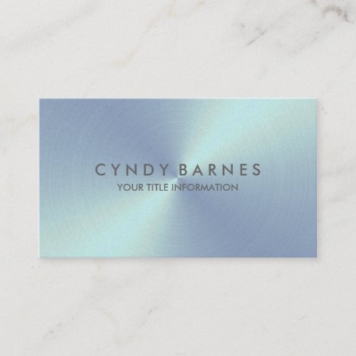 Light Blue Sheen Business Card