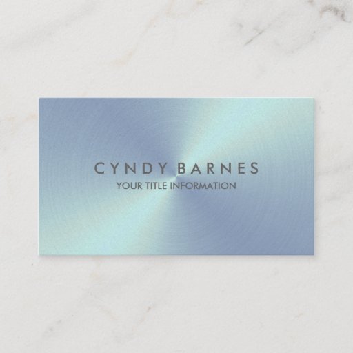 Customizable Light Blue Sheen Business Card
