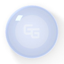 Light Blue Snowball Paperweight