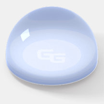 Light Blue Snowball Paperweight