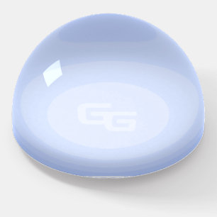 Light Blue Snowball Paperweight