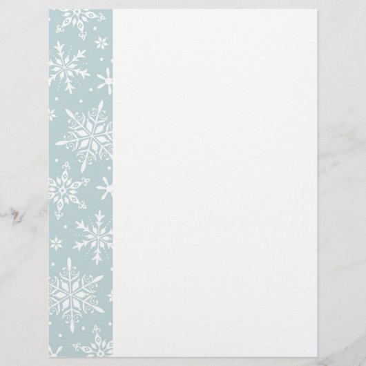 light blue snowflake letterhead (Front)