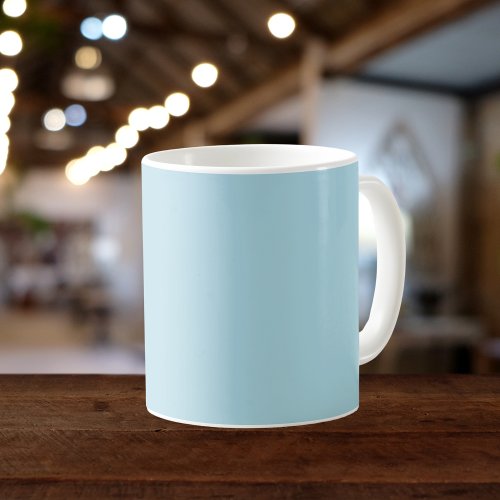 Light Blue Solid Color Coffee Mug