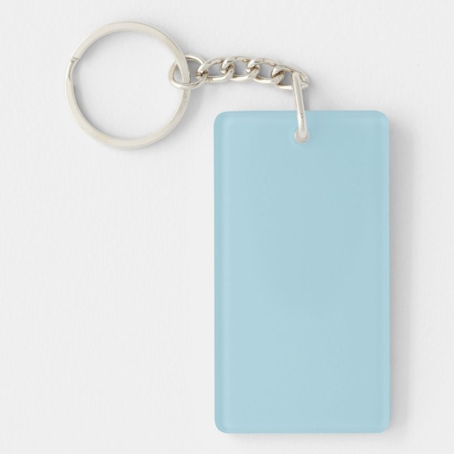 Light Blue Solid Color Keychain (Front)