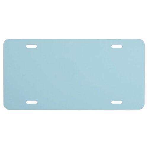 Light Blue Solid Color License Plate