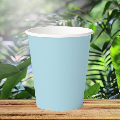 Light Blue Solid Color Paper Cups