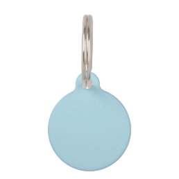 Light Blue Solid Color Pet ID Tag