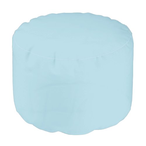 Light Blue Solid Color Pouf