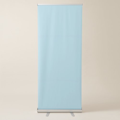 Light Blue Solid Color Retractable Banner