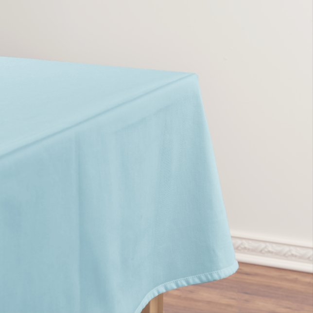 Light Blue Solid Color Tablecloth (In Situ)