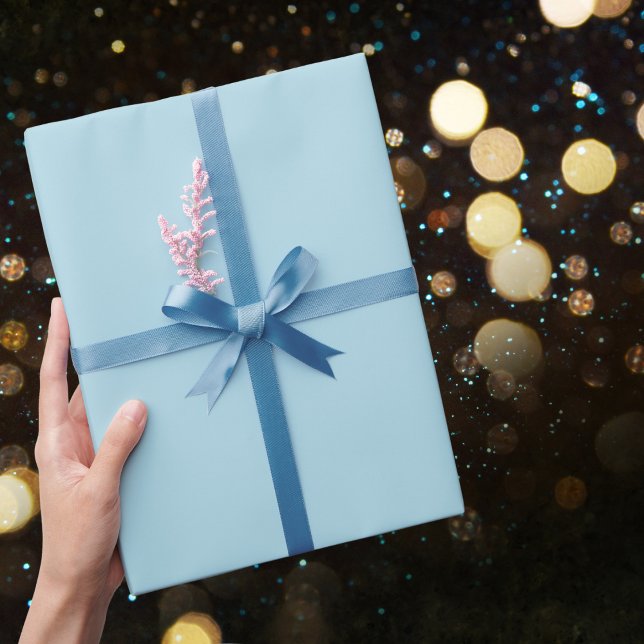 Light Blue Solid Color Wrapping Paper (Creator Uploaded)
