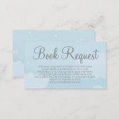 Light Blue Star Sky Book Request Card (Front/Back)