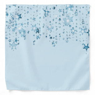 Light blue stars bandana
