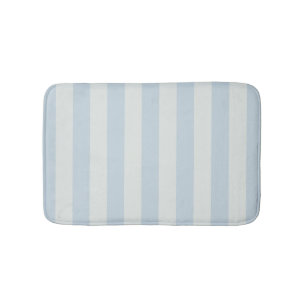 Light Blue Stripes Bath Mat