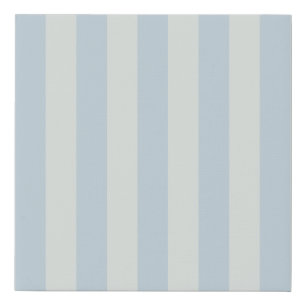 Light Blue Stripes Faux Canvas Print