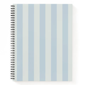 Light Blue Stripes Notebook