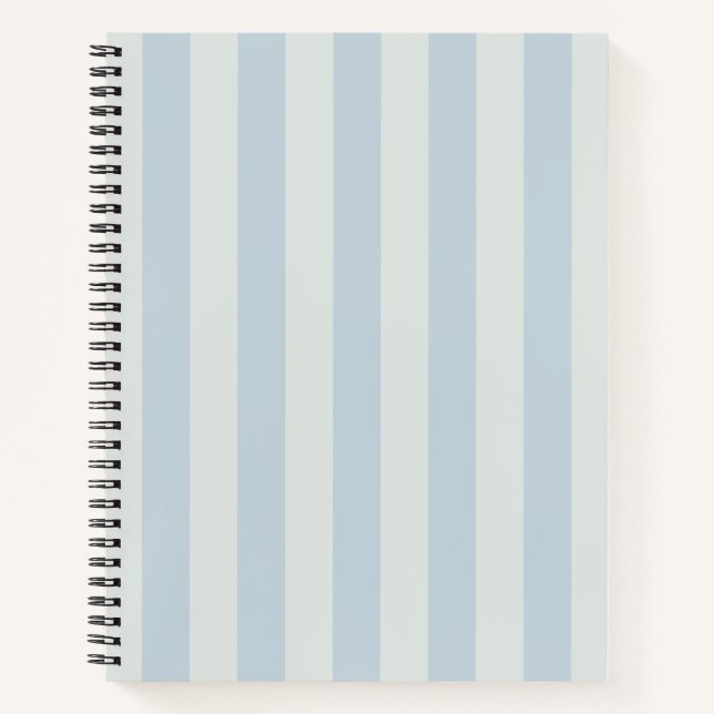 Light Blue Stripes Notebook (Front)