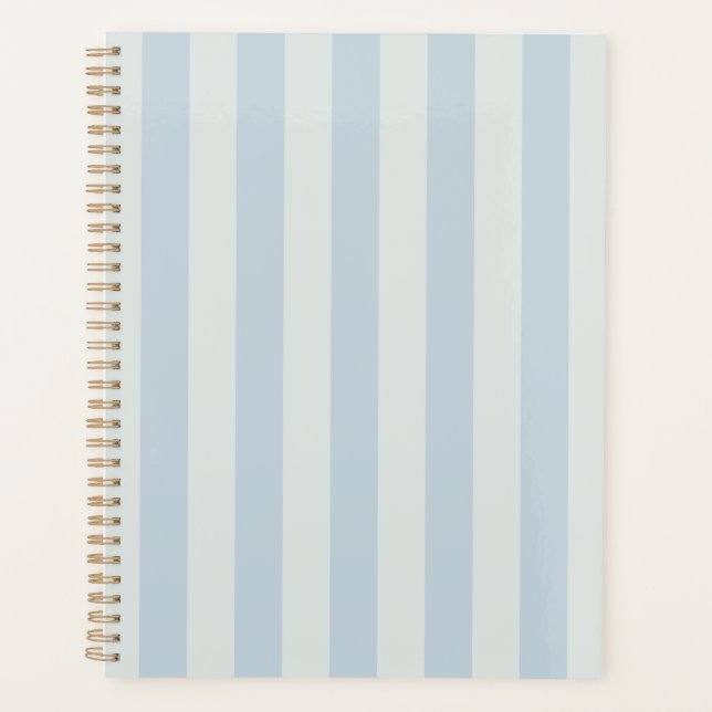 Light Blue Stripes Planner (Front)