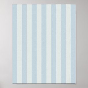 Light Blue Stripes Poster