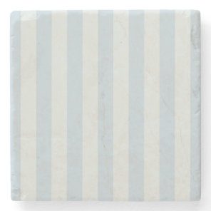 Light Blue Stripes Stone Coaster