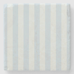 Light Blue Stripes Stone Coaster