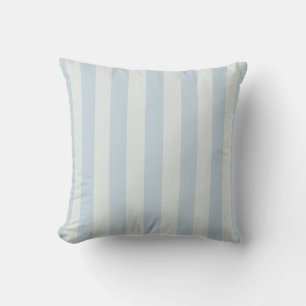 Light Blue Stripes Throw Pillow