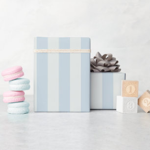 Light Blue Stripes Wrapping Paper