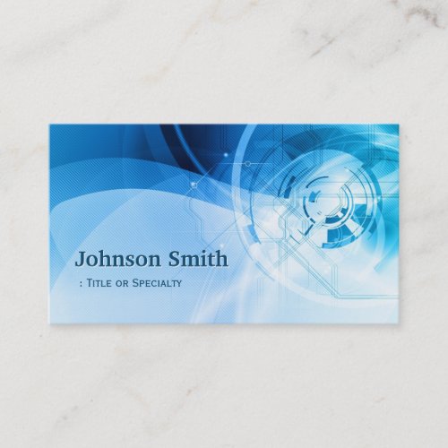 Light Blue Stylish _ Modern and Hi_Tech Business Card