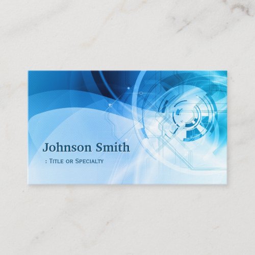 Light Blue Stylish - Modern and Hi-Tech Business Card Templates
