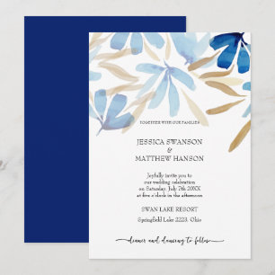 Light Blue Summer Wedding Invitation