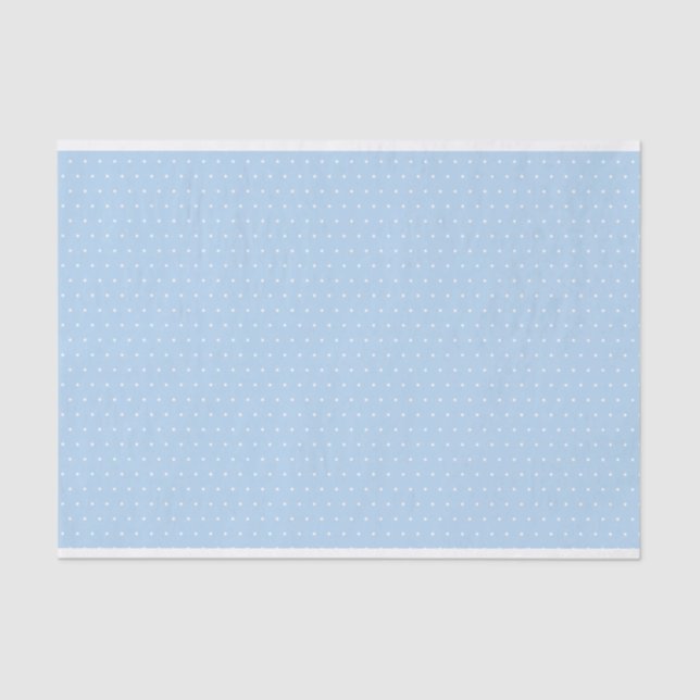 Light Blue Swiss Dot Tissue Paper (Front)