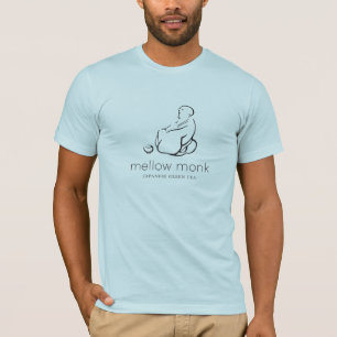 Light blue T-shirt with Mellow Monk logo