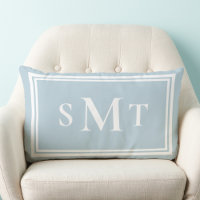 Light Blue Three Letter Monogram
