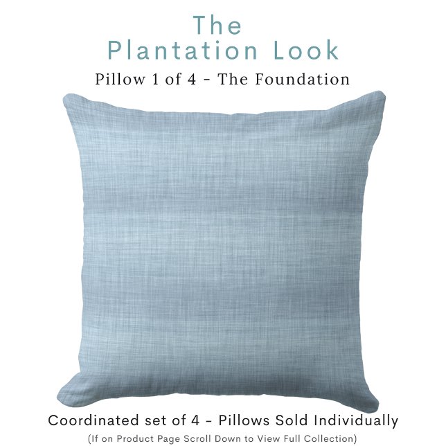 Light Blue Throw Pillow (Creator Uploaded)