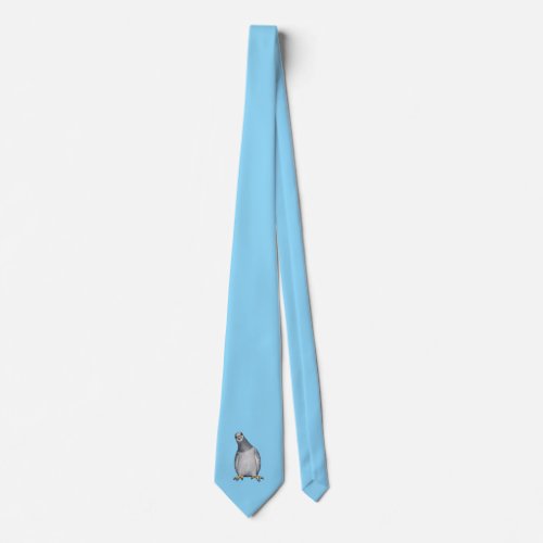 Light blue tie with sweet little dove