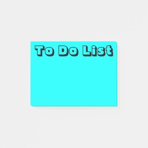 Light Blue  To Do List Post_it Notes