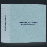 Light Blue Tones Linen Burlap Fabric Look 3 3 Ring Binder<br><div class="desc">Elegant,  simple light blue tones,  linen burlap fabric look. Touch of stripes on the spine. ( These are images of linen burlap and not real linen.</div>