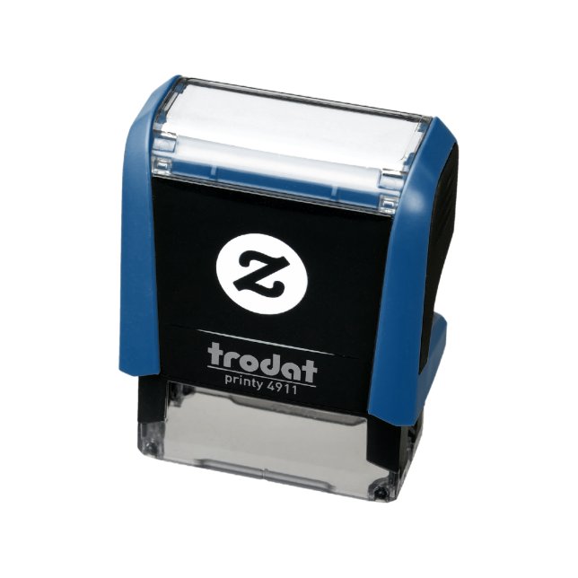 Light Blue Trodat Self-Inking Stamp (Product)