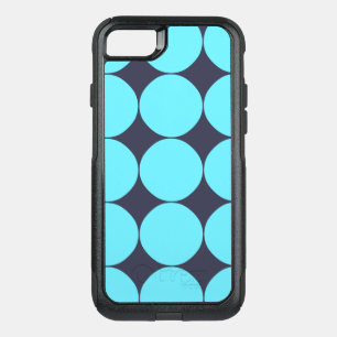 Light Blue Turquoise Pattern OtterBox Commuter iPhone SE/8/7 Case